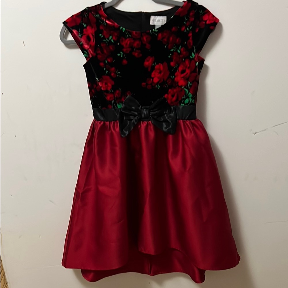 CHILDREN’S‎ PLACE ELEGANT ELEGANT RED FLORAL KIDS DRESS SIZE 10